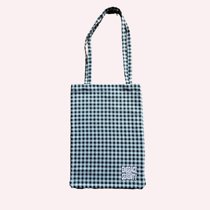 Embrace The Serenity Tote - Checked Ebony